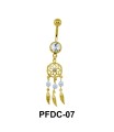 Flower Dreamcatcher Belly Piercing PFDC-07