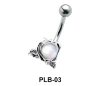 Flower Belly Pearl Piercing PLB-03
