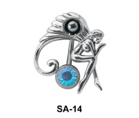 Female with Wings Belly Piercing SA-14