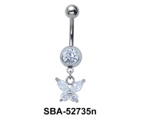 Belly Piercing with Butterfly SBA-52735n