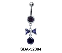 Bow Shaped Belly Piercing SBA-52884