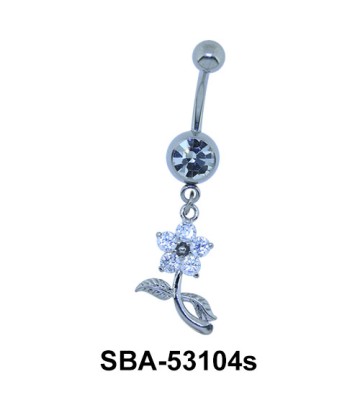 Flower Shaped Belly Piercing SBA-53104s