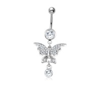 Butterfly Shaped Belly Piercing SBA-606