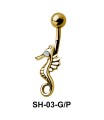 Seahorse Designed Fabulous Belly piercing SH-03