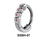 Stone Studded Hearts Belly Huggie SSBH-07
