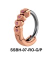 Stone Studded Hearts Belly Huggie SSBH-07