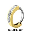 Stone Encrusted Belly Huggie SSBH-09