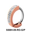 Stone Encrusted Belly Huggie SSBH-09
