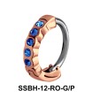 Stone Encrusted Belly Huggie SSBH-12