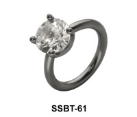 Round CZ Belly Piercing SSBT-61