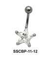 Star Patterned belly CZ Crystal SSCBP-11