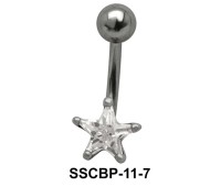 Star Patterned belly CZ Crystal SSCBP-11