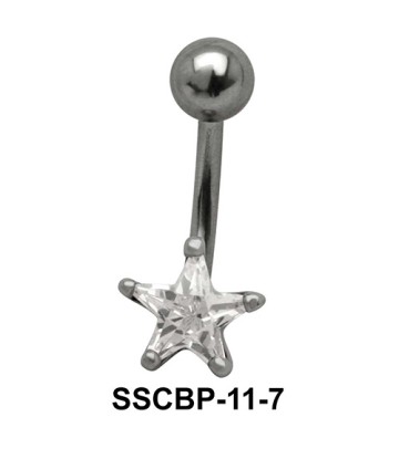 Star Patterned belly CZ Crystal SSCBP-11