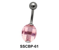 Stone Set Upper Belly Piercing SSCBP-61