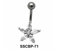 Flower CZ Belly Piercing SSCBP-71