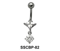 Diamond n Round Belly CZ Crystal SSCBP-82