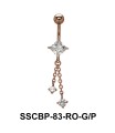 Chains Belly CZ Crystal SSCBP-83