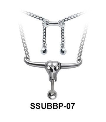 Animal Skull Belly Closure Rings Chain SSUBBP-07