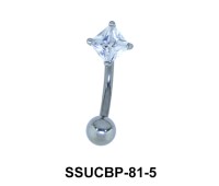 Upper CZ Belly Piercing SSUCBP-81