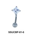 Upper CZ Belly Piercing SSUCBP-81