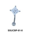 Upper CZ Belly Piercing SSUCBP-81