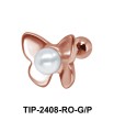 Butterfly Pearl Ear Piercing TIP-2408