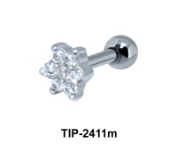 Beautiful Flower Ear Piercing TIP-2411m
