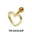 Heart Shaped Helix Ear Piercing TIP-2418