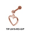 Heart Shaped Helix Ear Piercing TIP-2419
