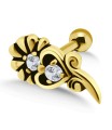 Dual Stone Bright Helix Ear Piercing TIP-935