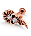 Dual Stone Bright Helix Ear Piercing TIP-935