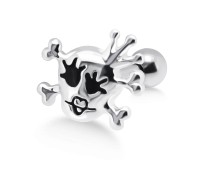 Joker Skull Shaped Upper Ear Cartilage Barbells TIPB-03