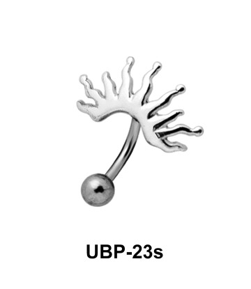 Sunrays Patterned Belly Piercing UBP-23s