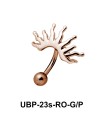 Sunrays Patterned Belly Piercing UBP-23s