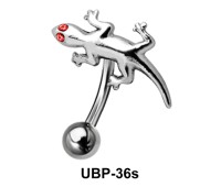Small Lizard Shaped Belly Piercing UBP-36s