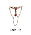 Stone Studded Chain Upper Belly Piercing UBPC-115