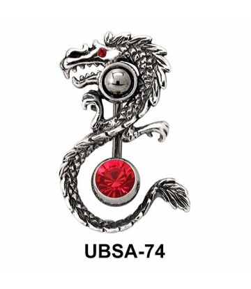 Dragon Shaped Belly Piercing UBSA-74