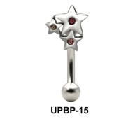 Stone Set Multi Star Upper Belly Piercing UPBP-15