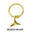 Fish Tail Closure Ring Charms BCRCH-40