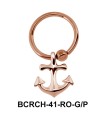 Anchor Shaped Closure Rings Charm BCRCH-41