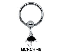 Umbrella Closure Rings Charms BCRCH-48