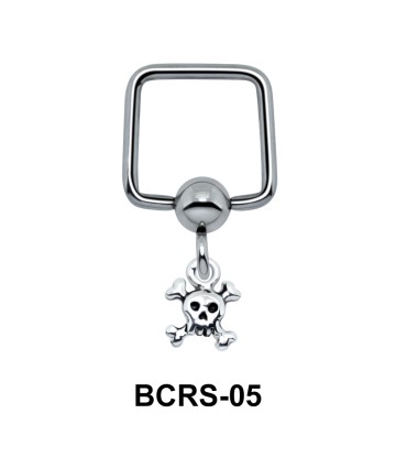 Danger Sign Shaped Helix Ear Piercing BCRS-05