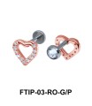 Romantic Passion Helix Ear Piercing FTIP-03