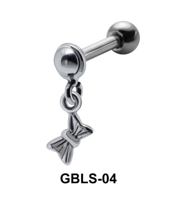 Hanging Bow external Ear Piercing GBLS-04