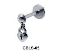 Lock in Heart External Dangling Ear Piercing GBLS-05