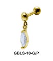 Marquise Stone Set External Dangling Ear Piercing GBLS-10
