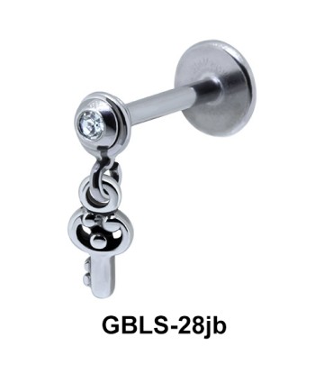 Key External Dangling Body Piercing GBLS-28jb