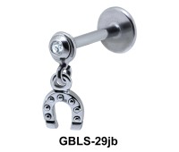 Horseshoe External Dangling with Stones GBLS-29jb