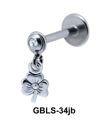 Flower External Dangling with Stone GBLS-34jb