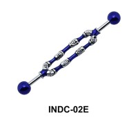 Blue Exclusive Pattern Industrial Piercing INDC-02E